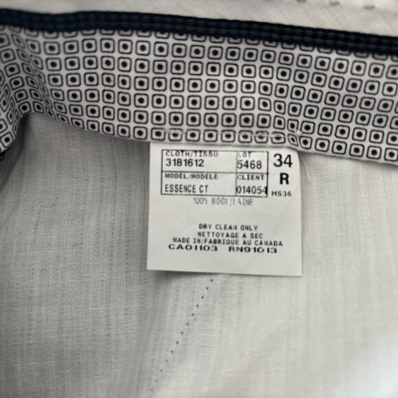 $1600 Jack Victor Grey Plaid Check Suit- 40, Pants 32 Made in Canada - Picture 11 of 16